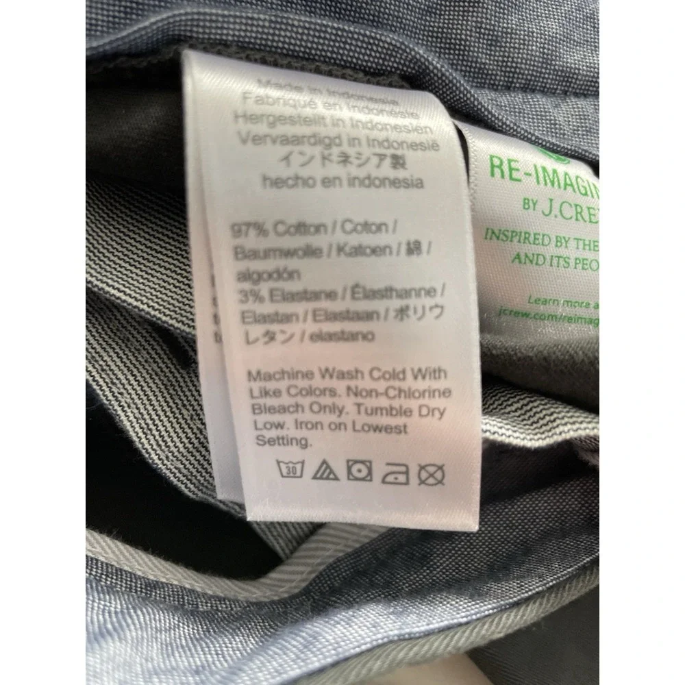 J Crew Mens Pants 38x32‎ Gray Stretch Athletic Performance Re-Imagined